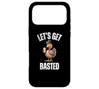 Lets Get Basted Funny Thanksgiving Drinking Turkey Day Case for iPhone 17 Pro Max