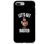 Lets Get Basted Funny Thanksgiving Drinking Turkey Day Case for iPhone 7 Plus/8 Plus
