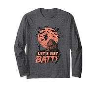 Let's Get Batty Witch Moon Cottage Bats Long Sleeve T-Shirt