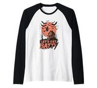 Let's Get Batty Witch Moon Cottage Bats Raglan Baseball Tee