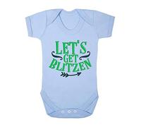 Let's get Blitzen [BCX] Baby Grow Vest, 0-3 Months, Pastel Blue