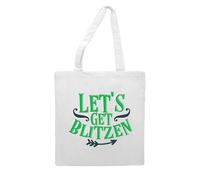 Let's get Blitzen [BCX] tote style shopping bag - white