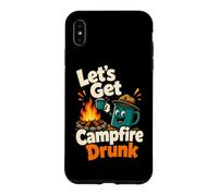 Let's Get Campfire Drunk Funny Camping Humor Case for iPhone XS Max