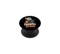 Let's Get Campfire Drunk Funny Camping Humor PopSockets Adhesive PopGrip