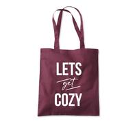 Let's Get Cozy Winter Cold Tote Shopping Bag 10 Litres Capacity 42 x 38cm