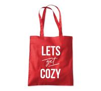 Let's Get Cozy Winter Cold Tote Shopping Bag 10 Litres Capacity 42 x 38cm
