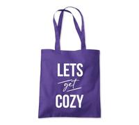 Let's Get Cozy Winter Cold Tote Shopping Bag 10 Litres Capacity 42 x 38cm