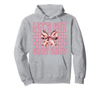 Let's Get Cray Cray Crawfish Crayfish Girl Mom Coquette Bow Pullover Hoodie