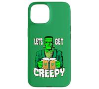 Let's Get Creepy St. Patrick's Day Frankenstein Monster Beer Case for iPhone 15