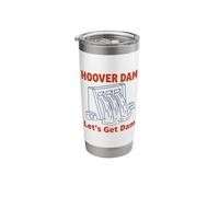 Let's Get Dam Hoover Dam Nevada Retro Camera Trip Stainless Steel Insulated Tumbler