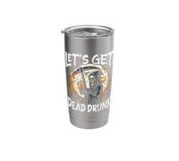 Lets Get Dead Drunk Haunted Spooky Halloween Party Stainless Steel Insulated Tumbler