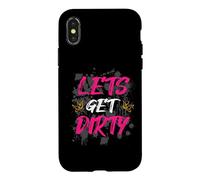 Lets get dirty Muddy Race Mud Run Case for iPhone X/XS