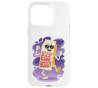 Let's Get Egg-Noggy Funny Egg Nog Pun Drink Christmas Case for iPhone 15 Pro Max