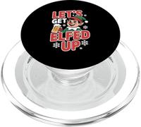Lets Get Elfed Up Funny Christmas Elf Beer Party PopSockets PopGrip for MagSafe