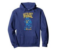 Let's Get Feral! Hiking Scout Racoon Scouting America Pullover Hoodie