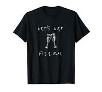 Let's Get Fizzical Day Drinking Champagne Graphic Men Mom T-Shirt