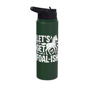 Let's Get Foal-Ish Horse Trainer Fun Joy Stainless Steel Insulated Water Bottle