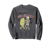 Let's Get Halloweird Frog Skeleton Fun Sweatshirt