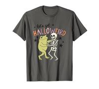 Let's Get Halloweird Frog Skeleton Fun T-Shirt