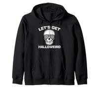 Let's Get Halloweird Hypnotic Skull Let's Get Halloweird Zip Hoodie