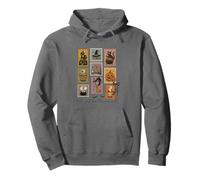 Let's Get Halloweird Witch Pumpkin Cat Pullover Hoodie