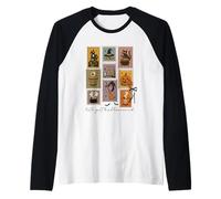 Let's Get Halloweird Witch Pumpkin Cat Raglan Baseball Tee