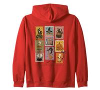 Let's Get Halloweird Witch Pumpkin Cat Zip Hoodie