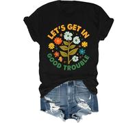 Lets Get in Good Trouble Shirt Women Men Social Justice T-Shirt Get in Good Trouble Tee Tops Black