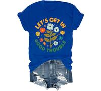 Lets Get in Good Trouble Shirt Women Men Social Justice T-Shirt Get in Good Trouble Tee Tops Royal Blue