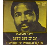 let's get it on / i wish it would rain 45 rpm single