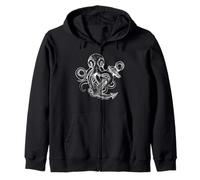 Let's Get Kraken Funny Pirate Octopus The Sea Zip Hoodie