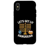 Let's Get Lit Menorah Hanukkah Case for iPhone X/XS