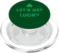 Let's Get Lucky St. Patrick's Day Shamrock Irish Luck PopSockets PopGrip for MagSafe
