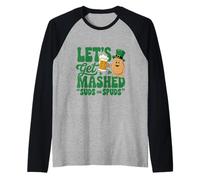 Let's Get Mashed Sud Spud St Patrick’s Day Irish Potato Puns Raglan Baseball Tee