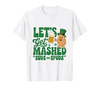 Let's Get Mashed Sud Spud St Patrick’s Day Irish Potato Puns T-Shirt