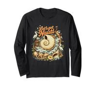 Let's Get Nauti Funny Nautical Ocean Humor Coastal Vacation Long Sleeve T-Shirt