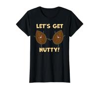 Let's GET Nutty! Value Graphic T-Shirt, Women, Black, XL