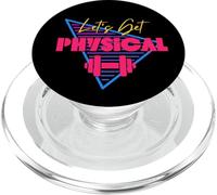 Lets Get Physical Workout Gym Totally Rad Retro 80'S PopSockets PopGrip for MagSafe