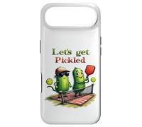 Let's Get Pickled Funny Pickleball Pun Cute Pickle Player Case for iPhone Air