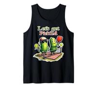 Let's Get Pickled Funny Pickleball Pun Cute Pickle Player Tank Top