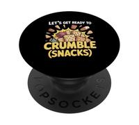 Let's Get Ready to Crumble Snacks Funny Foodie Pun PopSockets Adhesive PopGrip