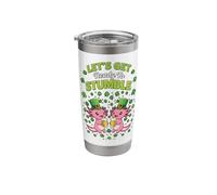 Let's Get Ready to Stumble Axolotls Party St. Patrick’s Day Stainless Steel Insulated Tumbler