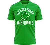 Lets Get Ready to Stumble Mens T-Shirt, Men St Patricks Day T Shirt. Paddy's Day Gift Ideas, XL, Irish Green
