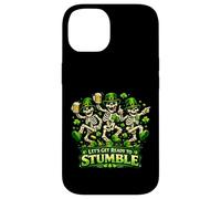 Lets Get Ready to Stumble St Patricks Day Dancing Skeleton Case for iPhone 14