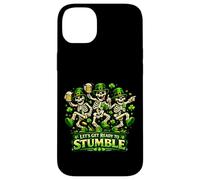 Lets Get Ready to Stumble St Patricks Day Dancing Skeleton Case for iPhone 14 Plus