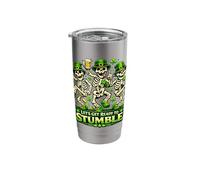 Lets Get Ready to Stumble St Patricks Day Dancing Skeleton Stainless Steel Insulated Tumbler