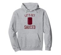 Let's Get Sauced Funny Cranberry Sauce Thanksgiving Food Pullover Hoodie
