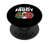 Lets Get Saucy Meatball Italian Kitchen Lover PopSockets Adhesive PopGrip