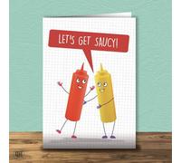 Let's Get Saucy - Valentine's Day Card