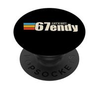 Let's get Sendy 67 Six Seven 7endy 6 Funny Gen Alpha Meme PopSockets Adhesive PopGrip